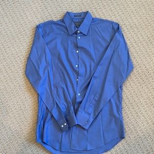 Solid Blue Button Down 16/34-35
